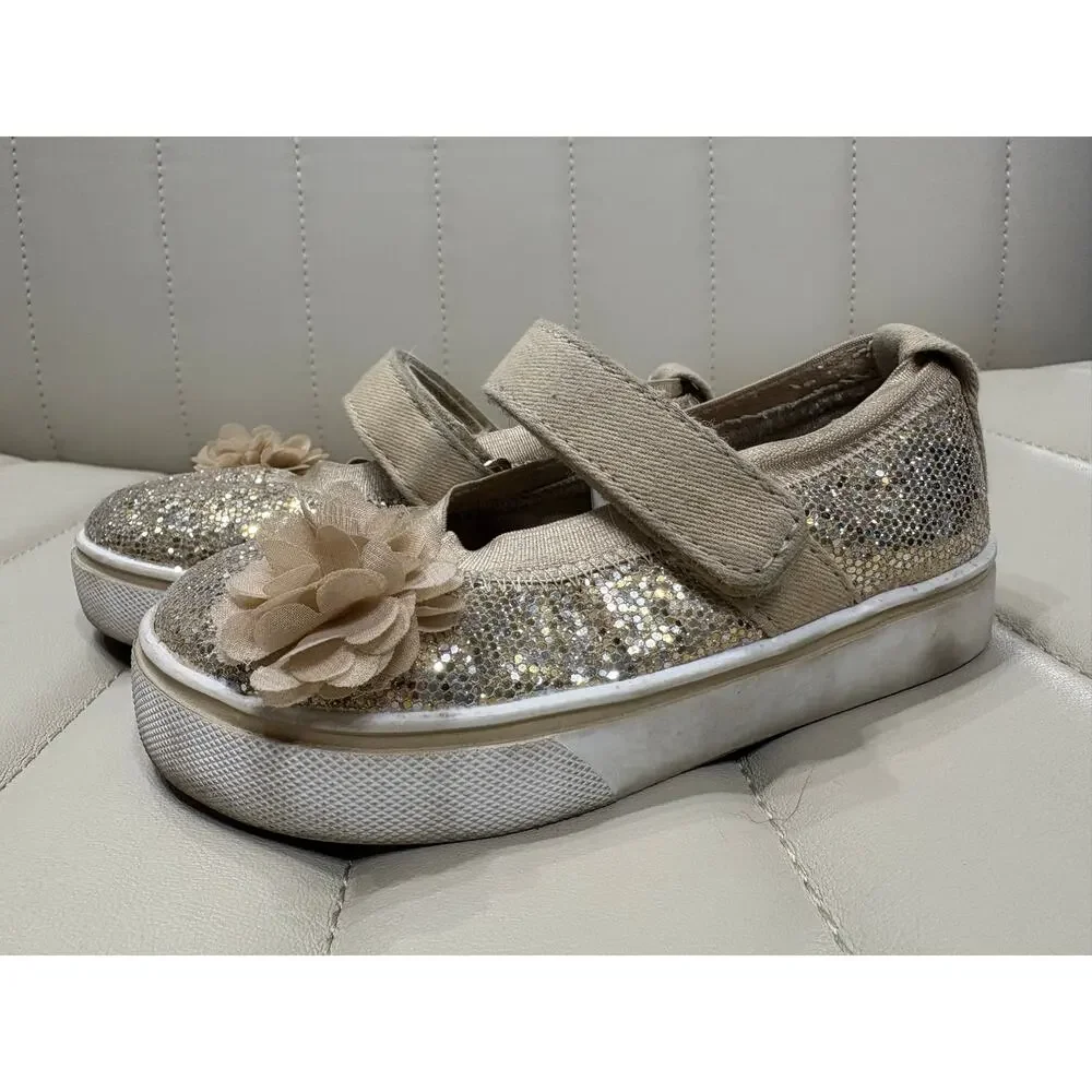 5/$10 Gold Slip Ons - Wonder Nation - 6